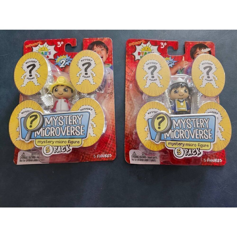 Ryan's World Mystery  Microverse 2 New Boxes 8 Mystery Figures with Prince Ryan